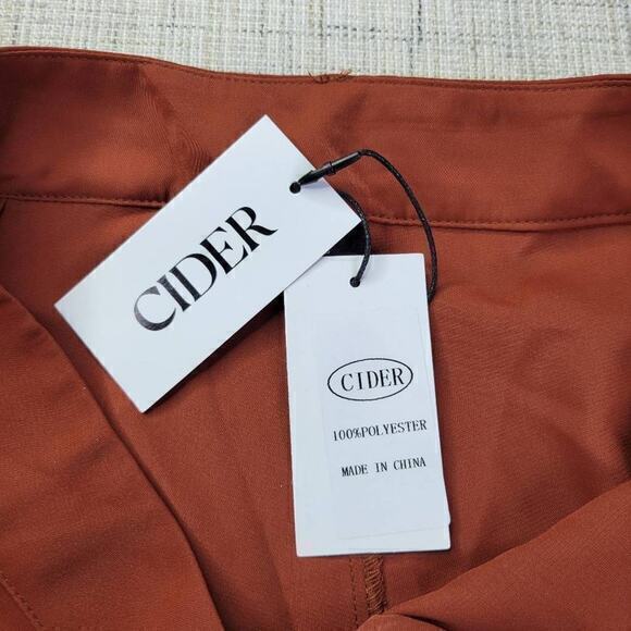 NWT Cider High Rise Casual Burnt Orange Shorts‎ Size Extra Large - Picture 4 of 5